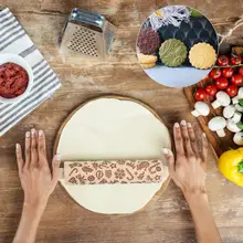 Рождество тиснение Скалка выпечки печенье лапша печенье, фондан, пирог тесто гравировкой ролик кухонный инструмент для выпечки