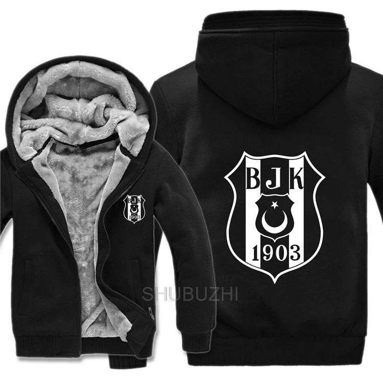Besiktas толстовки для мужчин пальто утепленная шерстяная подкладка флис Besiktas толстовки пуловер теплый coar европейский размер - Цвет: same as picture