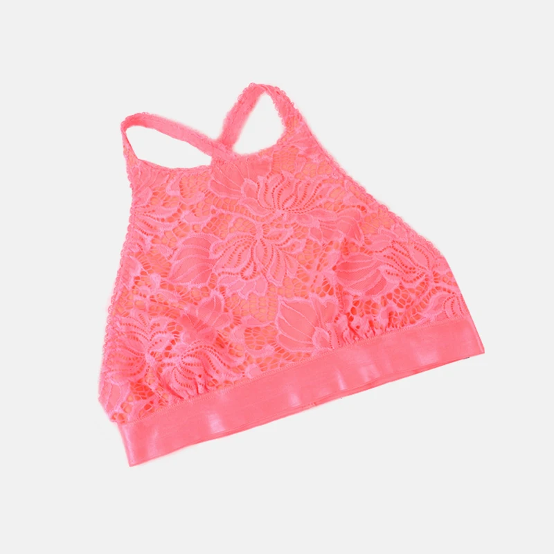 Pink Кружевной бюстгальтер, женское нижнее белье, красивый бюстгальтер на спине, сексуальный топ с перекрестной горловиной, тонкое женское нижнее белье, женское нижнее белье - Цвет: Pink