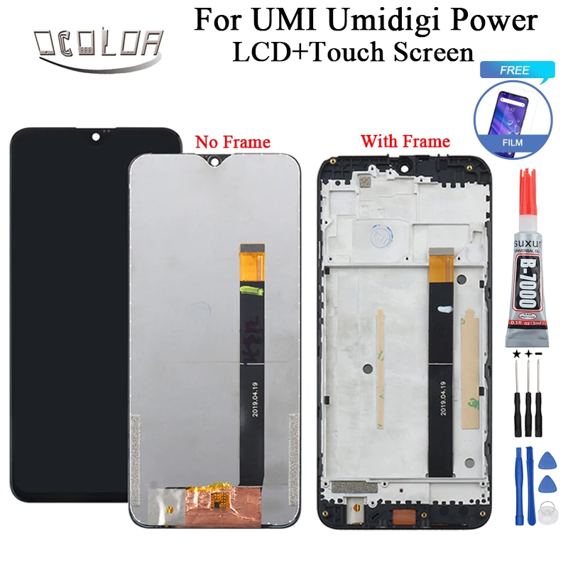 Ocolor для UMI Umidigi power lcd дисплей и сенсорный экран 6 3 ''+ рамка + пленка Инструменты