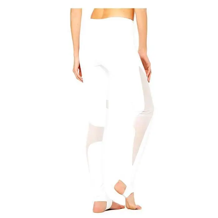 Women Mesh Patchwork Sport Leggings High Waist Tights Pants Solid Sports Wear for Women Gym Push Up Yoga Pants S-XL
