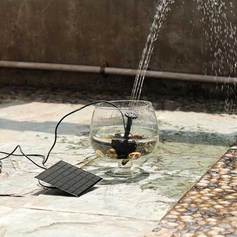 Солнечная панель Мощность подводный фонтан бассейн Садовый пруд набор с водяным насосом открытый