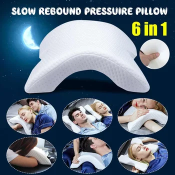 

Couple Arm Pillow Arched Skeleton Lunch Break Pillow Curved Slow Rebound Memory Foam Pillow Zero Pressure For Office Napping