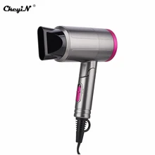 Мини портативный складной фен для волос с отрицательными ионами, профессиональный, 1300 Вт, мощный, регулируемый, сильный ветер, низкий уровень шума, доступны для путешествий