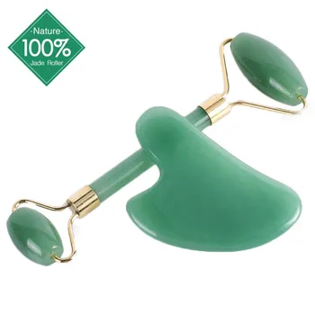 

ABILYMAX Natural Jade Roller and Gua Sha Set Face Massager Lift As Facial Skin Care Tools For Beauty Health Gift