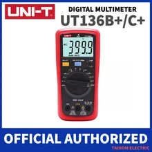 UNI-T UT136B +/UT136C + Multímetro digital Auto Gama 1000V 10A AC DC Voltímetro Medidor de Corrente Elétrica Tester Temperatura Medida