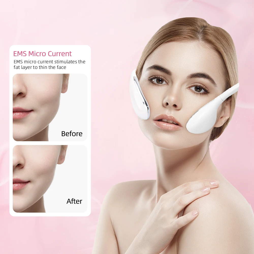 EMS V-Face for Lifting hine Chin Lift Massager Face Slimming Exerciser Tighten Anti Wrinkle Skin Care_voghion.com