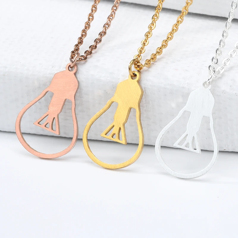 

Stainless Steel Chain Necklace Women Boho Jewelry Unique Electric Pendant Choker Necklace Best Friend