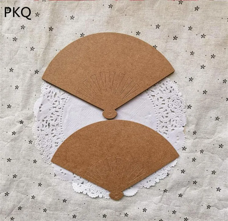 200 шт этикетки для одежды белый/коричневый/черный ручной работы бумажные бирки для подарков Веерная форма бумажная этикетка Свадебная декоративная подвеска