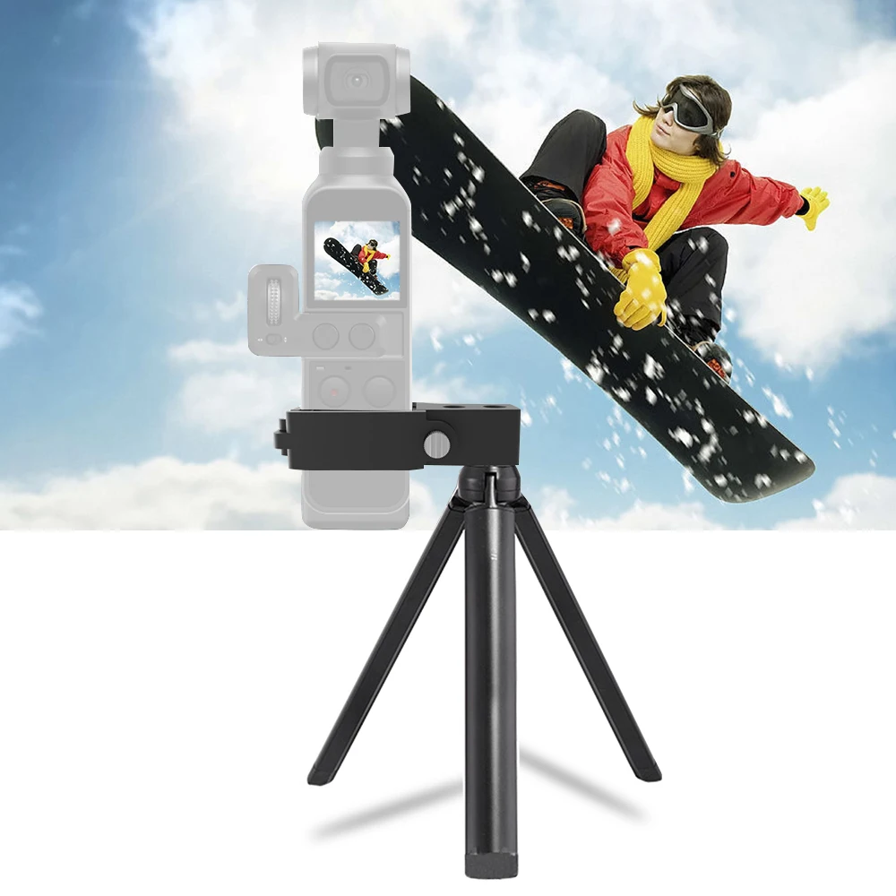 Mini Desktop Metal Tripod Stand+ Camera Holder Kit for DJI OSMO Pocket Stabilizer Gimbal Camera