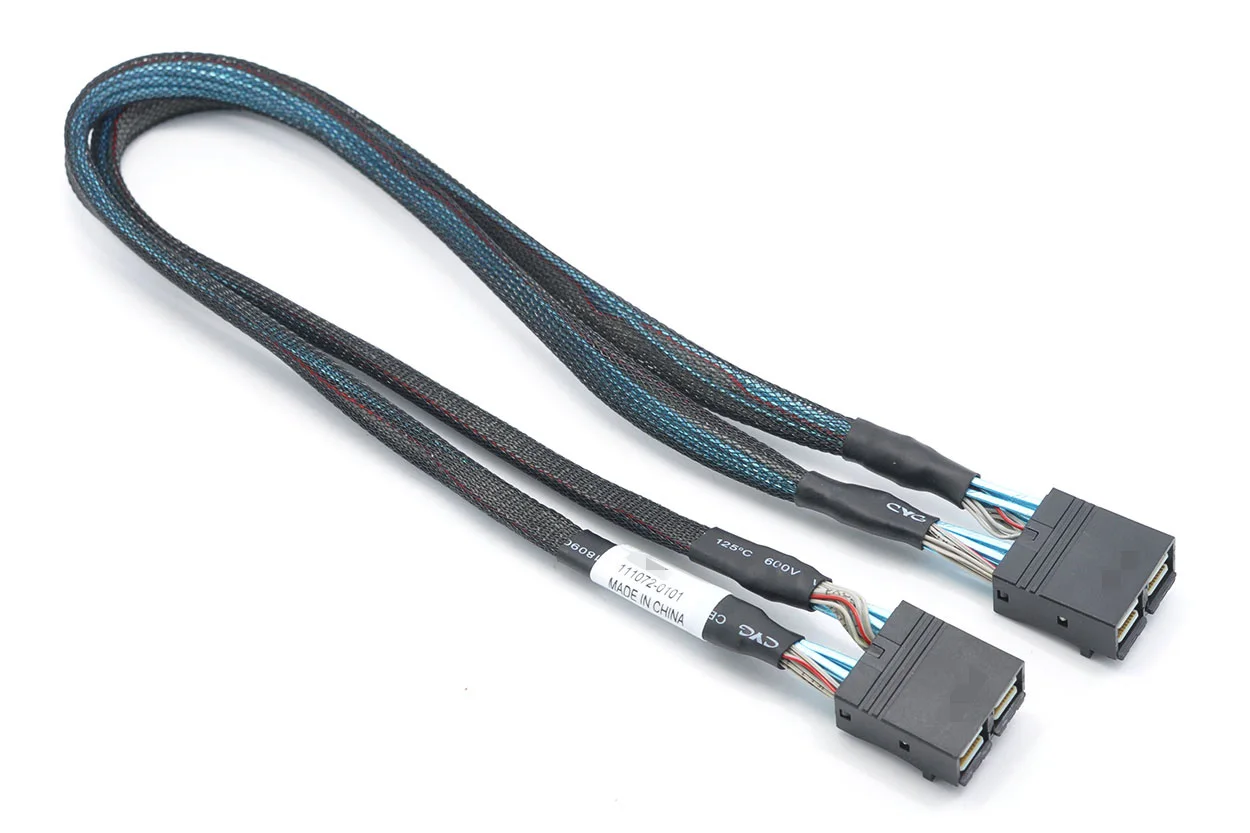 Подходит для двухрядных мини-SAS HD SFF-8643 TO MINI SAS Двойная параллельная штабелировка