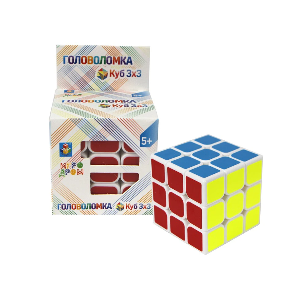 Игрушка Головоломка 1TOY Куб 3х3 5 см коробка 6х6х9см умная игрушка антистресс игра