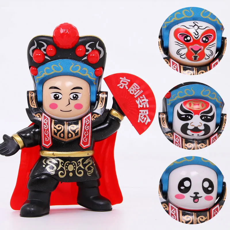 Магический китайский стиль народное искусство и ремесла Пекинская Опера лицо кукла лицо маска фигурка игрушка может изменить лицо для детей Подарки