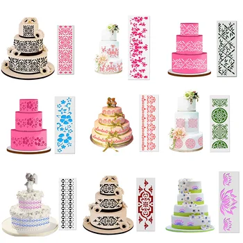 

DIY Lace Decoration Cake Decorating Tool Cake Cupcake Stencil Sugarcraft Decoration Mould Baking Tool Kitchen Accessories