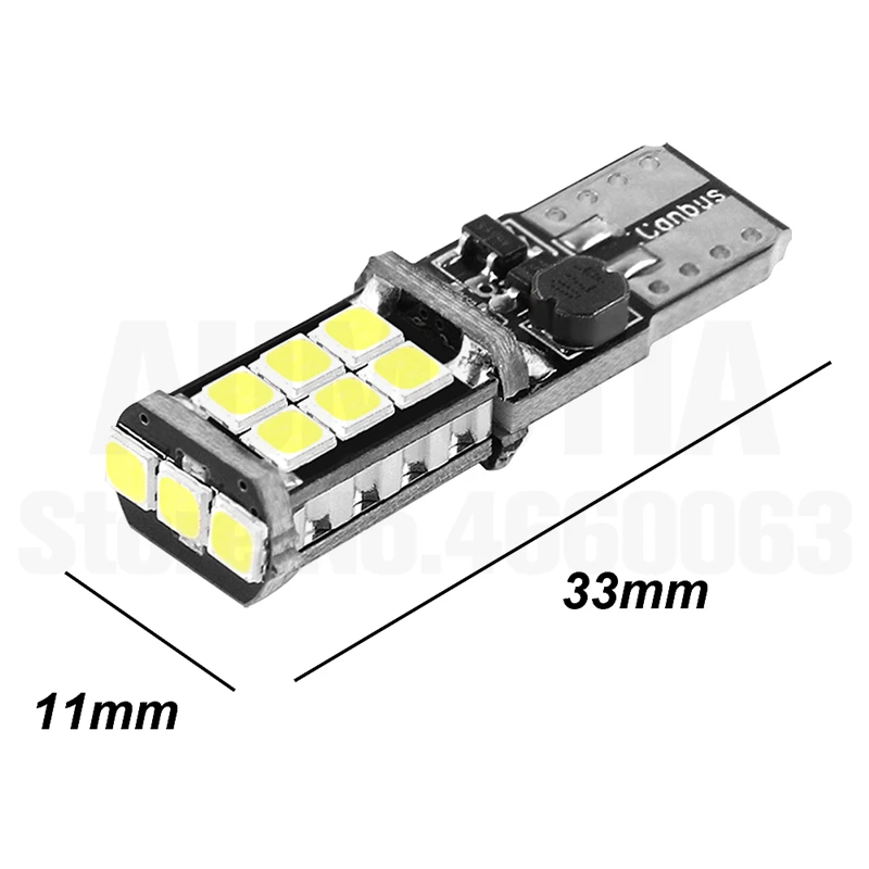 T10 светодиодный светильник CANBUS для автомобиля 194 W5W светодиодный 3030 SMD 501 автоматический поворотный светильник для номерного знака