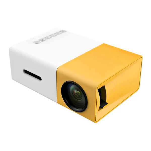 Проектор Мини проектор Портативный кинотеатр домашний офис HD 1080P желтый B99 |
