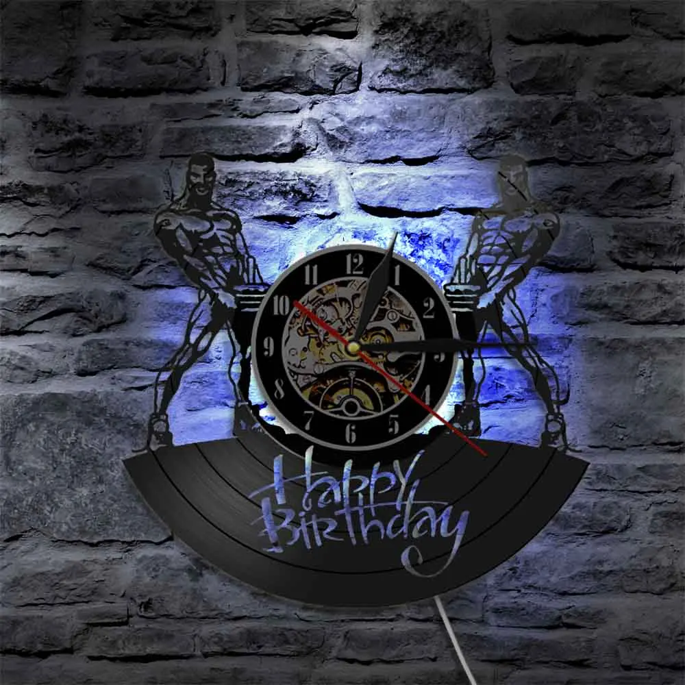 Horloge Murale En Vinyle Joyeux Anniversaire Signe Mural Enregistrement Fitness Musculation Sexy Homme Cadeau D Anniversaire Aliexpress Horloge Murale En Vinyle Joyeux Anniversaire Signe Mural Enregistrement Fitness Musculation Sexy Homme Cadeau D Anniversaire Aliexpress
