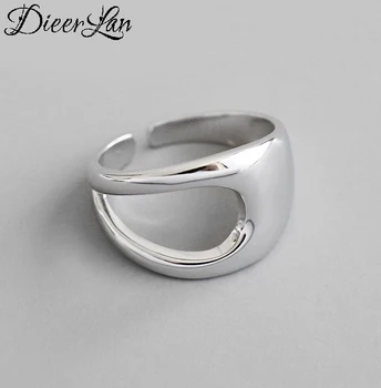 

Personality Retro 925 Sterling Silver Irregular Circle Rings For Women Charm Engagement Rings Men Vintage Knuckle Finger Jewelry