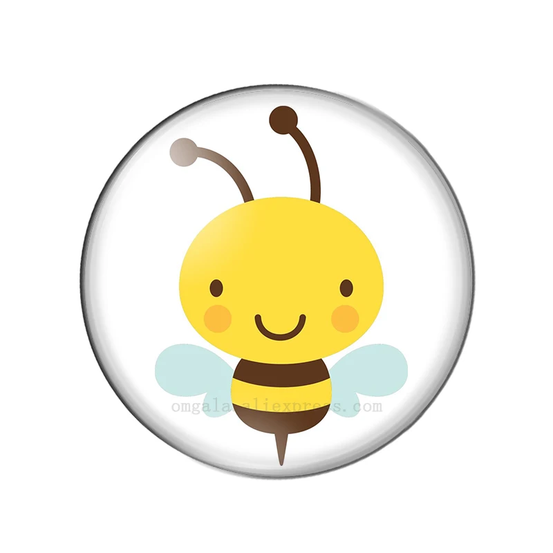Стеклянный кабошон для фото Mommy Bee to be Round демонстрационная фурнитура с плоским