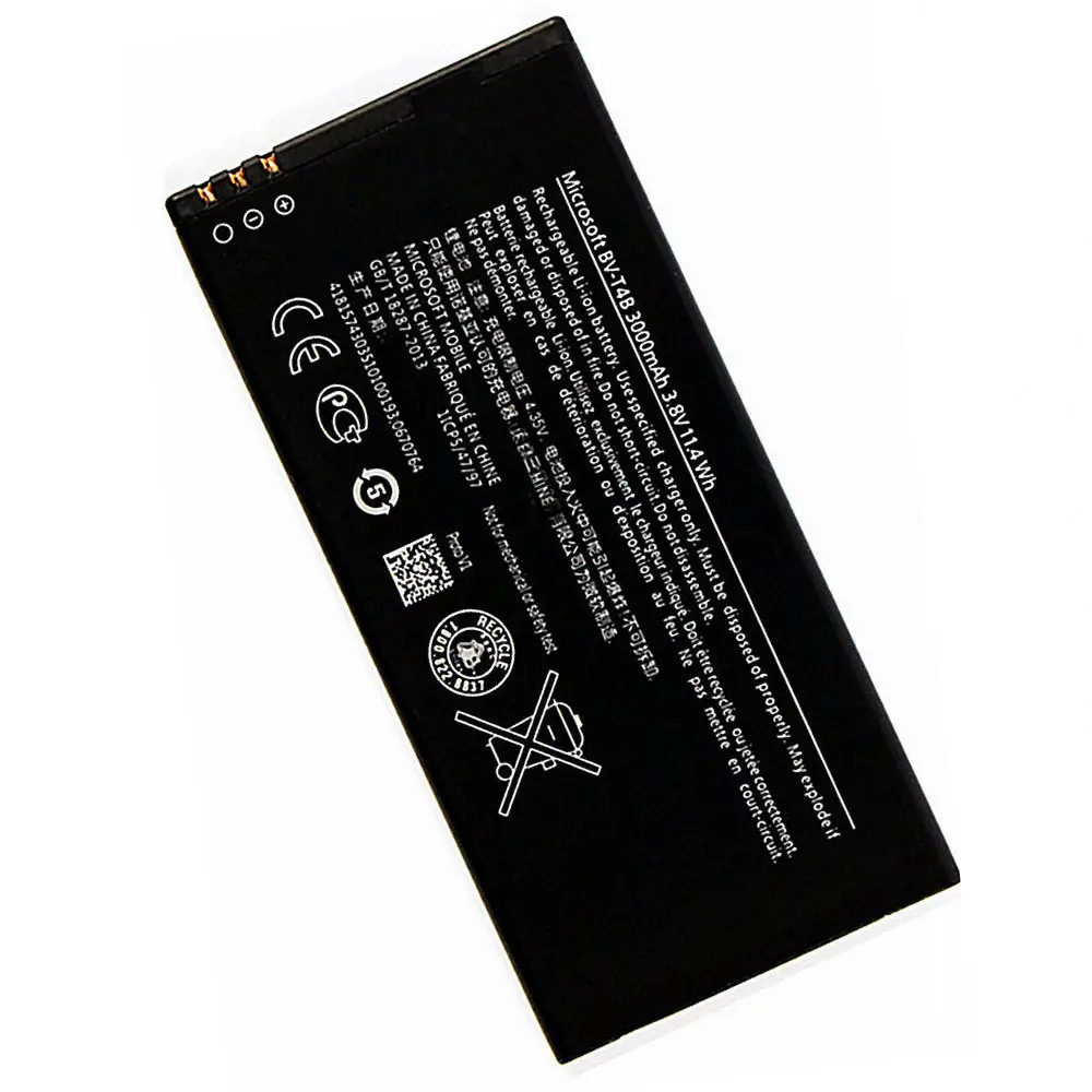 Аккумулятор 3000 мА · ч для Nokia Lumia 640XL BV-T4B RM-1096 RM-1062 RM-1063 RM-1064 RM-1066 640 XL Smart | Мобильные