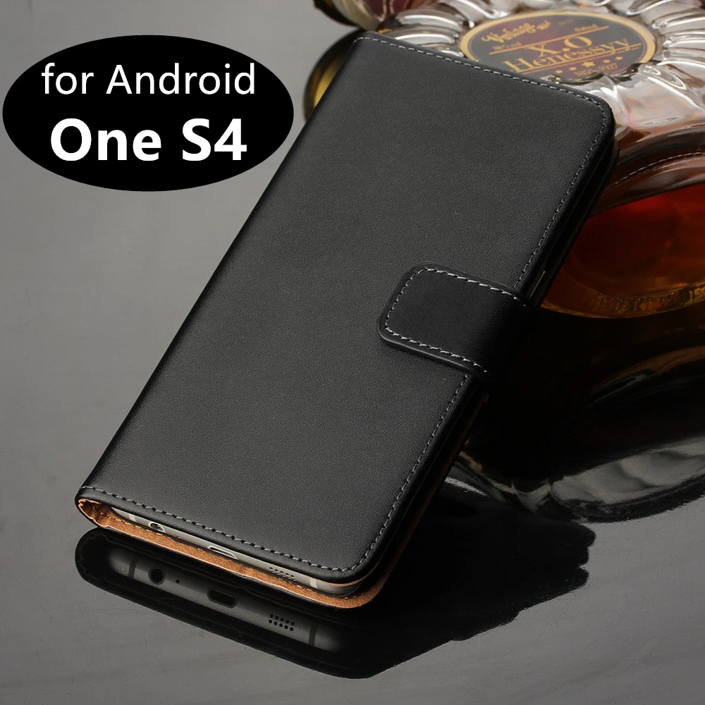 Премиум кожаный чехол с откидной крышкой Роскошный чехол-кошелек для Sharp Android One S4