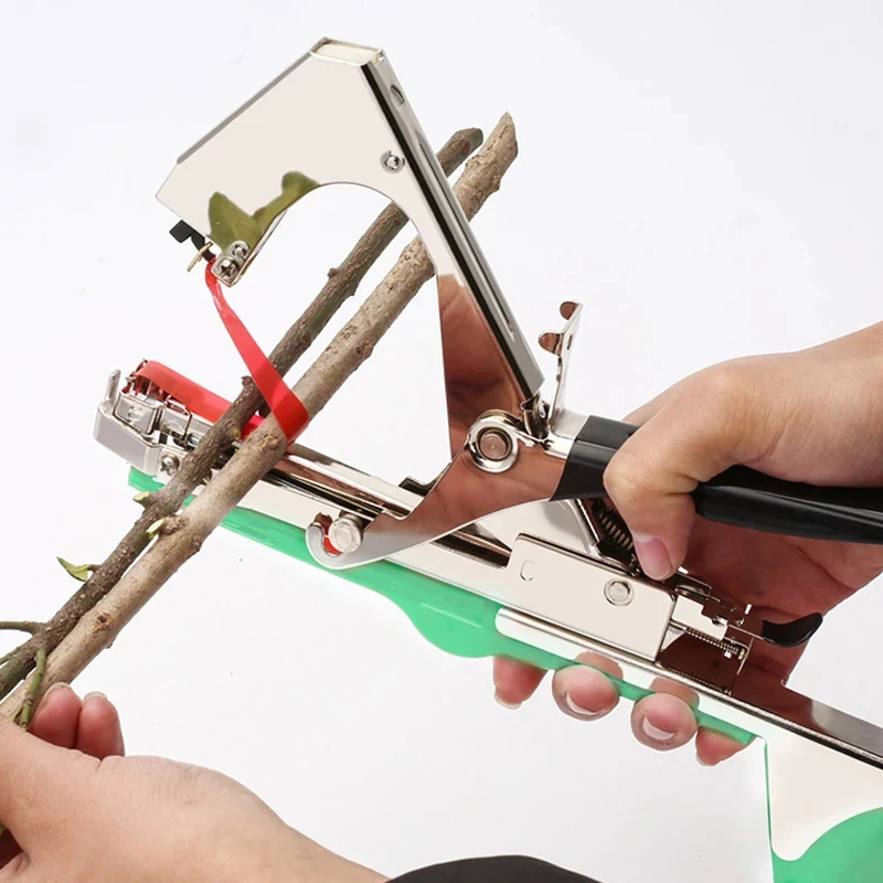 A1 Tying Machine Plant Garden Plant Tapetool Tapener +10 Rolls Tape Set for Vegetable Grape Tomato Cucumber Flower