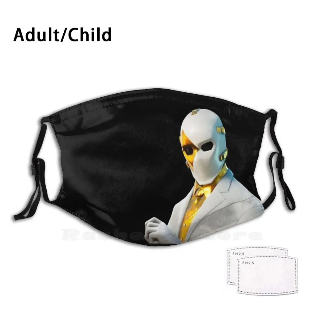 Chaos Agent Adult Kids Anti Dust Filter Diy Mask Water Map Season 3 Chapter 2 Shark For Love Battle Royal | Аксессуары для одежды