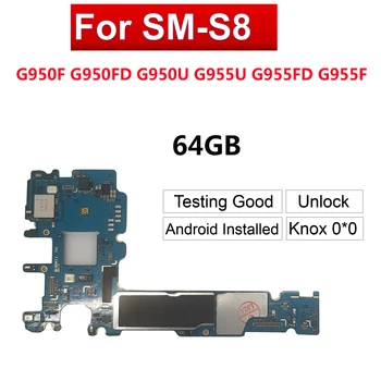 

For Samsung Galaxy S8 Plus G955F G955FD G955U S8 G950F G950FD G950U 64GB Unlocked MainBoard Europe Version Original Motherboard