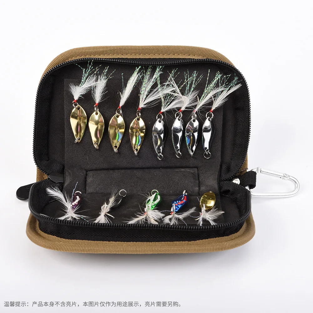 Lure sequins pack portable hook fly hook fishing gear accessories pack lure bag tackle bag fishing bag