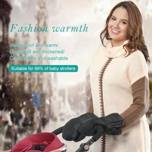 Детские Багги грелка для рук водонепроницаемые уличные лыжные теплые аксессуары моющиеся дышащие перчатки для рук Высокое качество варежки на коляску