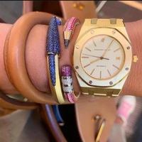 Missvikki Original Mix Match Stackable Pencil Bangle For Women Bridal Wedding Cubic Zircon Open Dubai Bracelet Party Jewelry 1