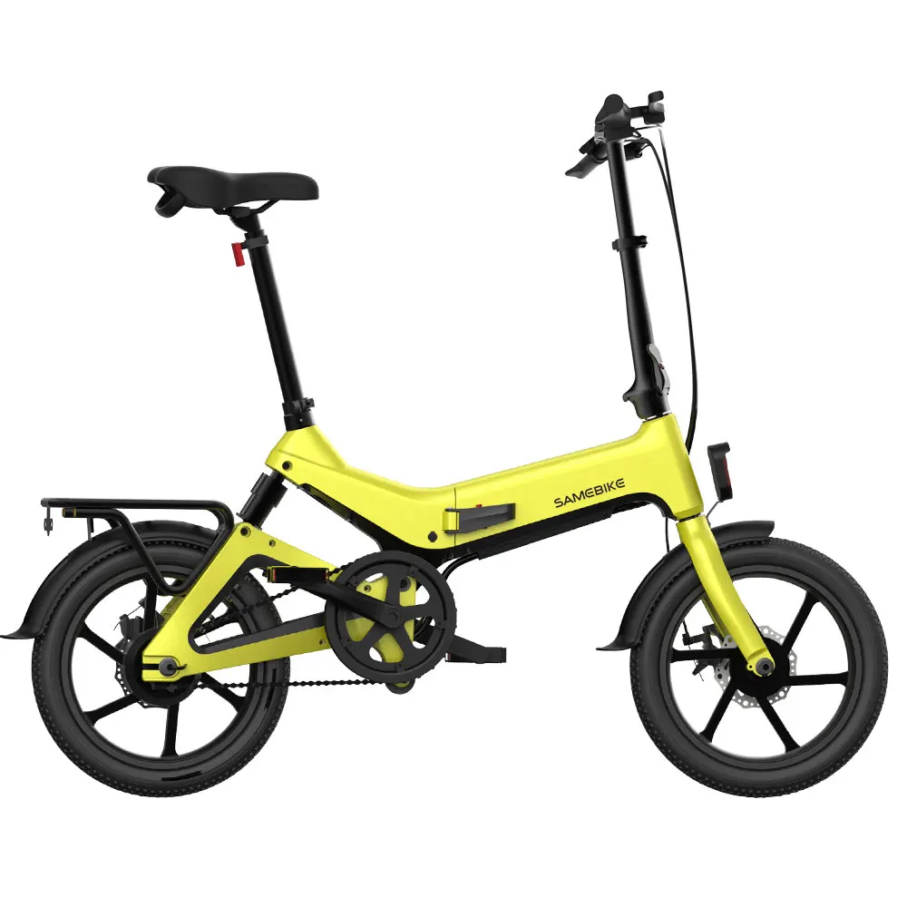 [EU Direct] Samebike JG7186 36 в 250 Вт 7.5ач 16 дюймов складной электрический велосипед мопед 25 км/ч Максимальная скорость 65 км Диапазон электровелосипед ЕС вилка - Цвет: Цвет: желтый