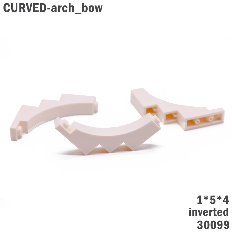 

10Pcs/lot MOC Technic Creative Arch Bow Bricks 30099 1*5*4 inverted Building Blocks Creator Parts DIY Educational gifts Toys