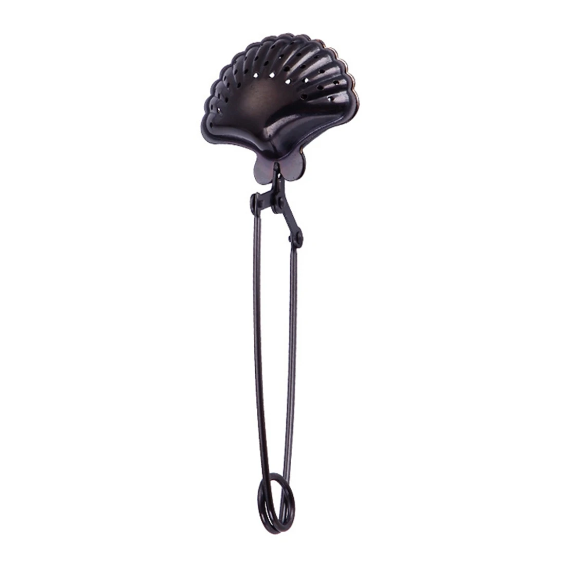

creative shell shape vacuum titanium plated stainless steel telescopic tea ball tea filter seasoning ball filter residue tea fil