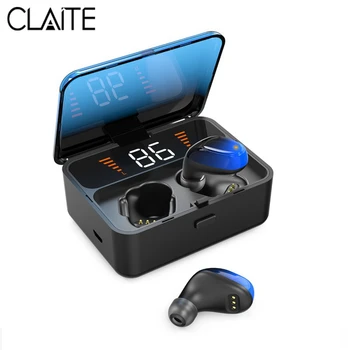 

CLAITE TWS Wireless bluetooth 5.0 Earphone HIFI Stereo Earbuds Smart Touch Control DSP Noise Reduction Waterproof Sport Headset