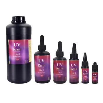 

10g-1000g UV Ultraviolet Resin Gel Curing Quick-drying Non-toxic Transparent Sunlight Activated Hard