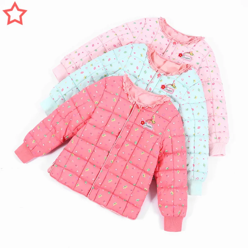 

New Hot Selling Children's down Cotton Liner CUHK Girls Students Top Baby Cotton-padded Clothes Cotton-padded Jacket