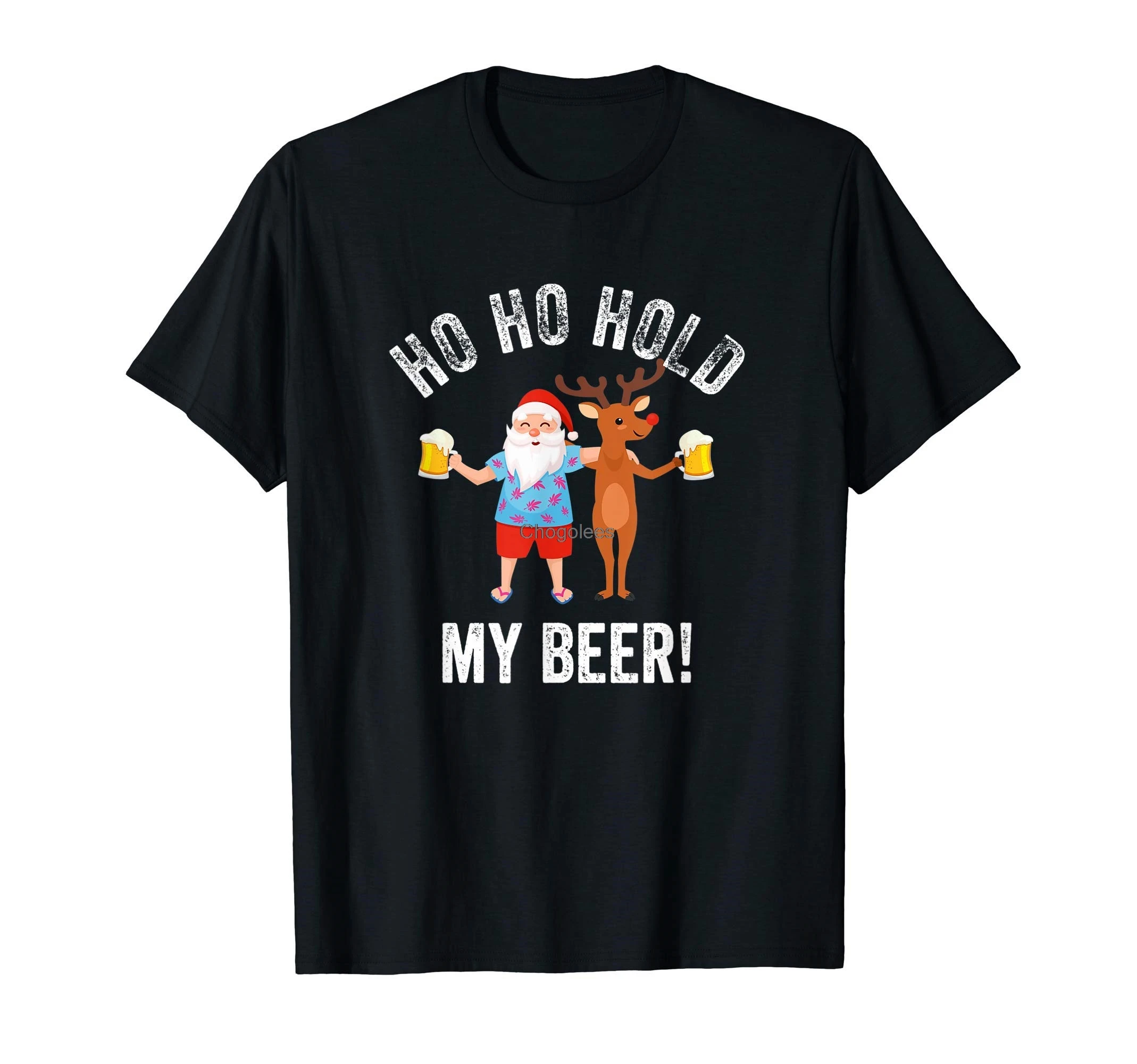 Смешная Рождественская футболка в стиле Ho Hold My Beer | Мужская одежда