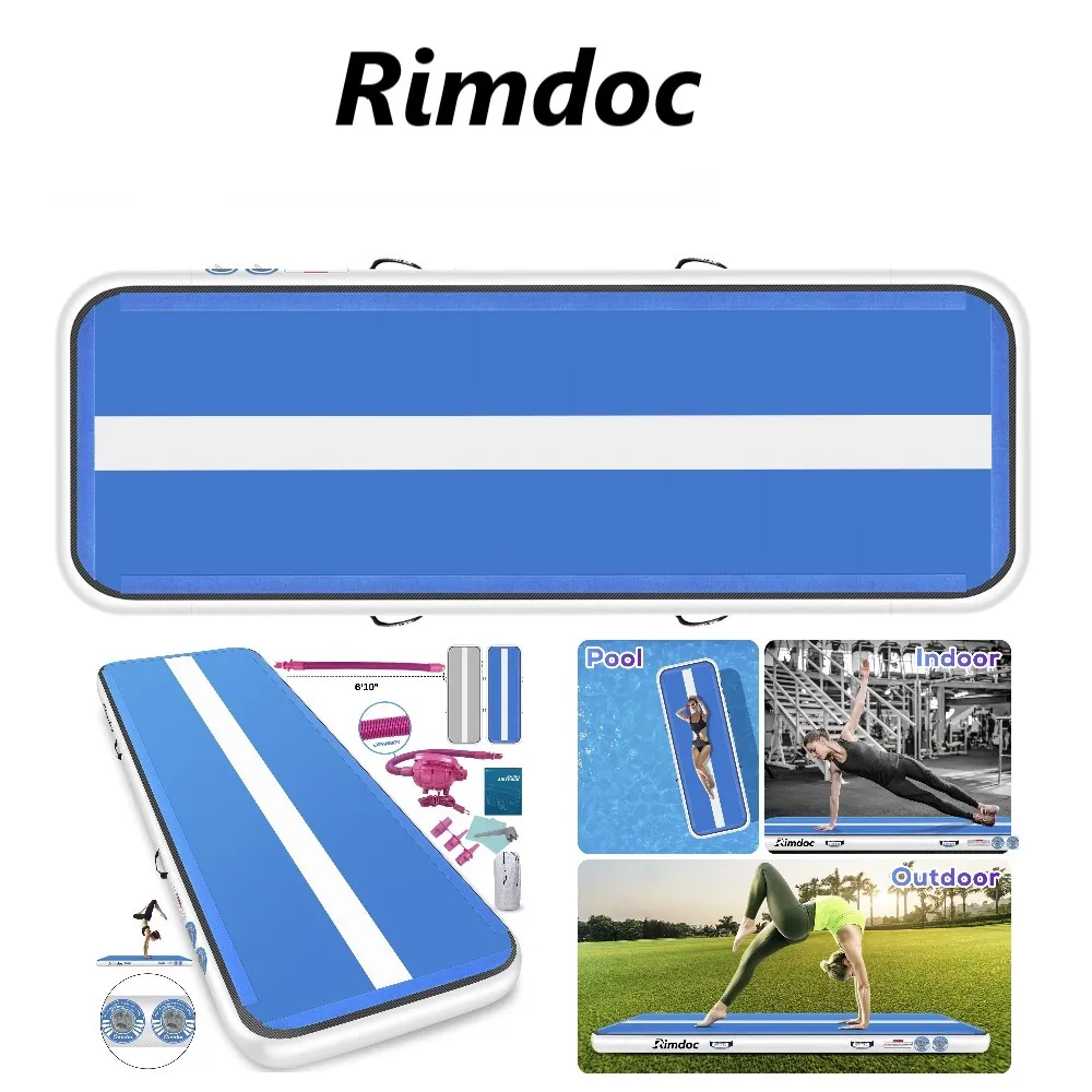 Rimdoc 3/4/5/6 м гимнастика воздушной подушке пол Inflaable гимнастический коврик