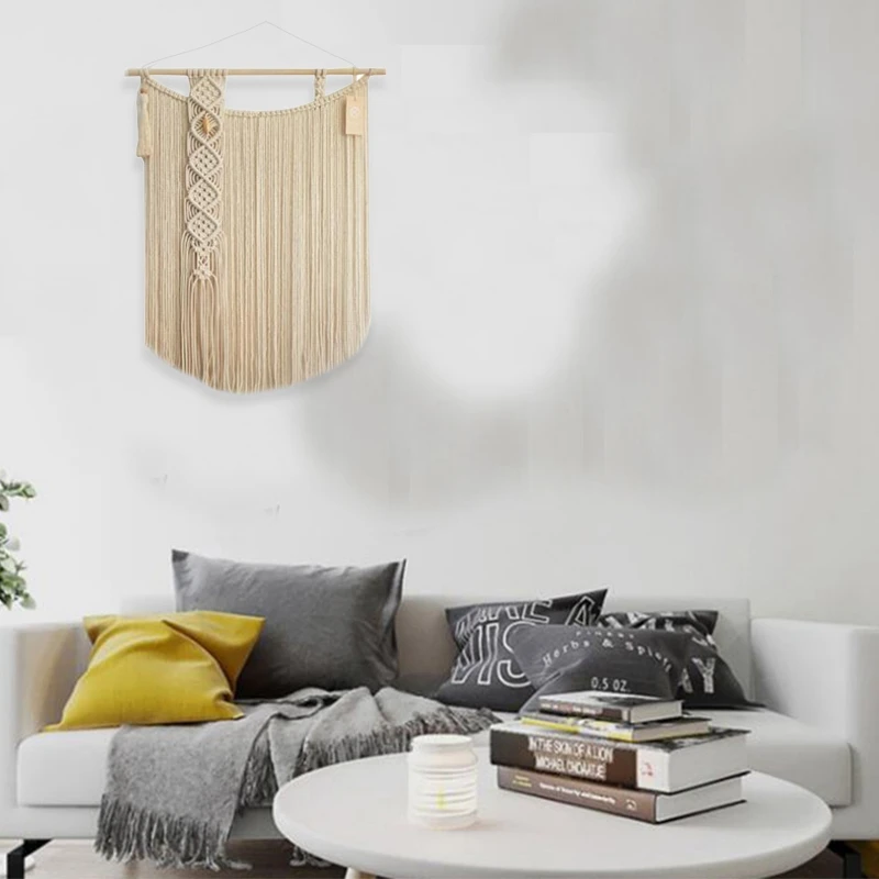 Промо акция! Занавес макраме гобелены ручной работы DIY фото фон гостиной