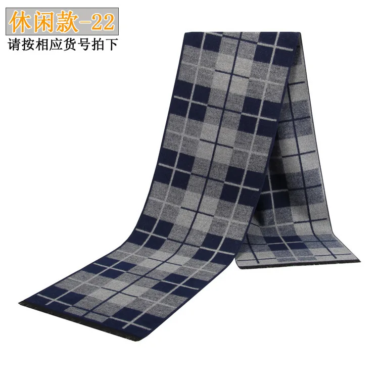 High Quality Luxury Design Men Scarf Foulard Plaid Scarves Poncho Casual Winter Scarfs Male Bufandas Hombre - Цвет: 35