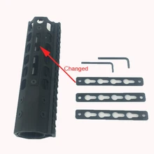 Тактический 7-дюймовый Keymod Handguard заменяет M-lok Handguard Пикатинни страйкбола для охоты