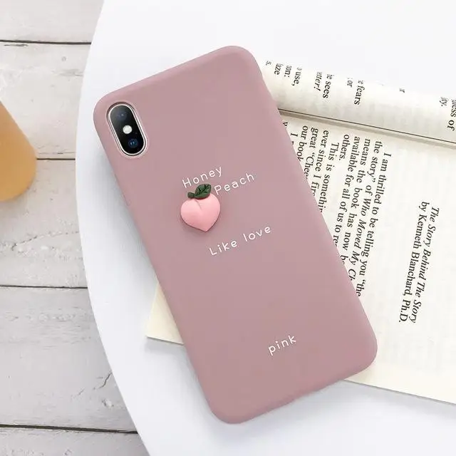 10 шт 3D карамельный цвет авокадо буквы мягкий чехол для телефона для iPhone 11 Pro XS MAX XR X Силиконовый чехол для iPhone 7 6 6S 8 Plus - Цвет: 05