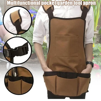 

Apron Collector Multiple Pockets Tools Storage Waterproof for Garden Workshop BBQ Apron BDF99