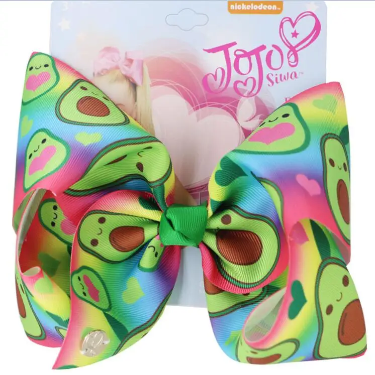 День Святого Патрика 8 ''Большие Детские бантики для волос с зажимом Cheer Bowknot шпилька ручной работы узор аксессуары для волос для девочек 12 шт./