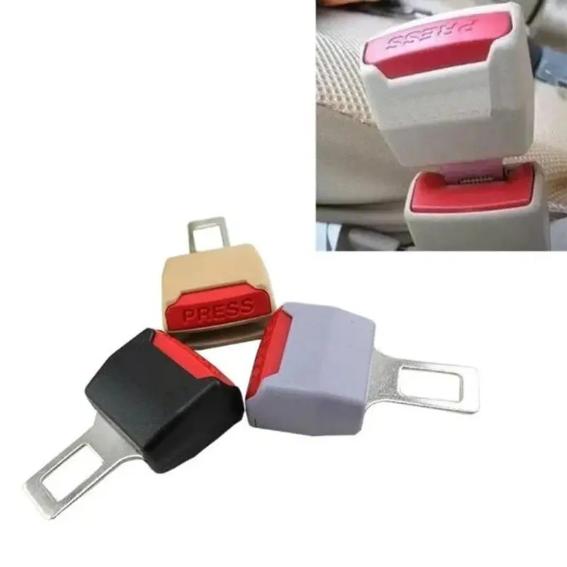 3 Color Car Seat Belt Clip Extender Safety Seatbelt Lock Buckle Plug Thick Insert Socket 1XCF 1Pc