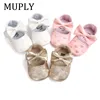 PU Leather Embroidery Love Big Bow Baby Princess Shoes Prewalkers Soft Bottom Boots Cute Newborn Babies Wedding Party Shoes 6