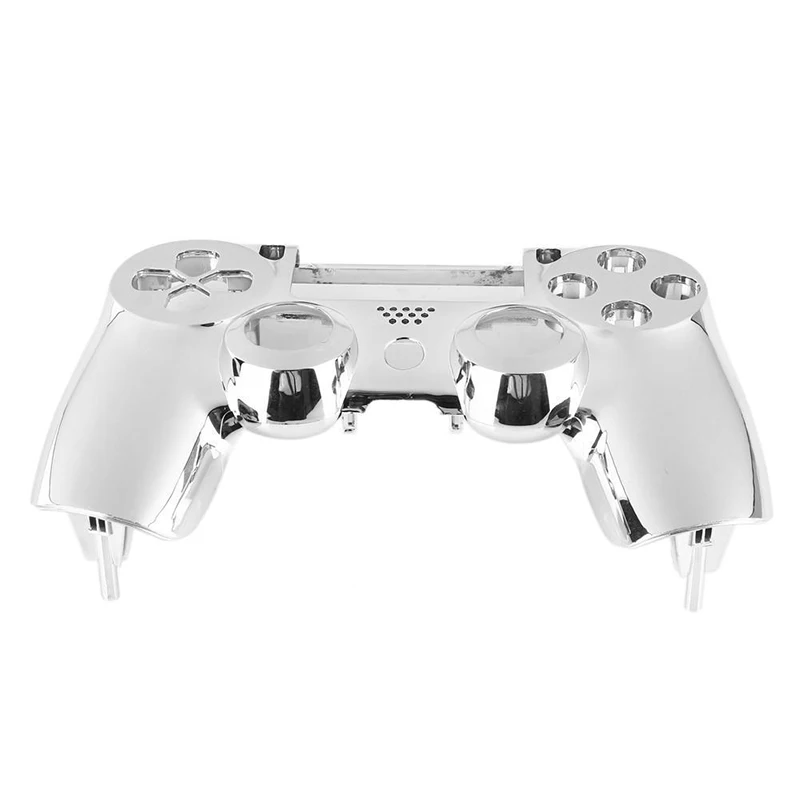 Горячая 3c-хром краска кожа Корпус Оболочка Чехол для sony playstation 4 PS4 контроллер - Цвет: Silver