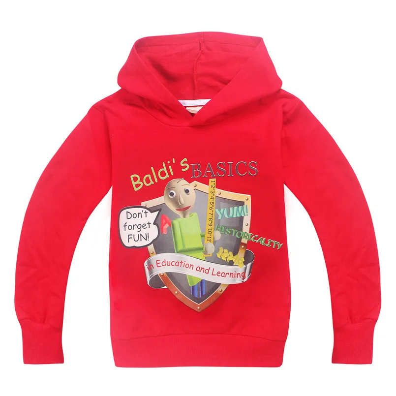 Новинка; Baldi's Basics; толстовки с героями мультфильмов; Детские футболки; топы; спортивная одежда для маленьких мальчиков; толстовки с капюшоном для девочек и мальчиков; Рождественские толстовки с капюшоном для девочек