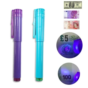 

2 IN 1 Detector Pen with UV light Counterfeit Bank Note Tester Pen with Ball-point Convenient Handy fake money Detector ball-pen